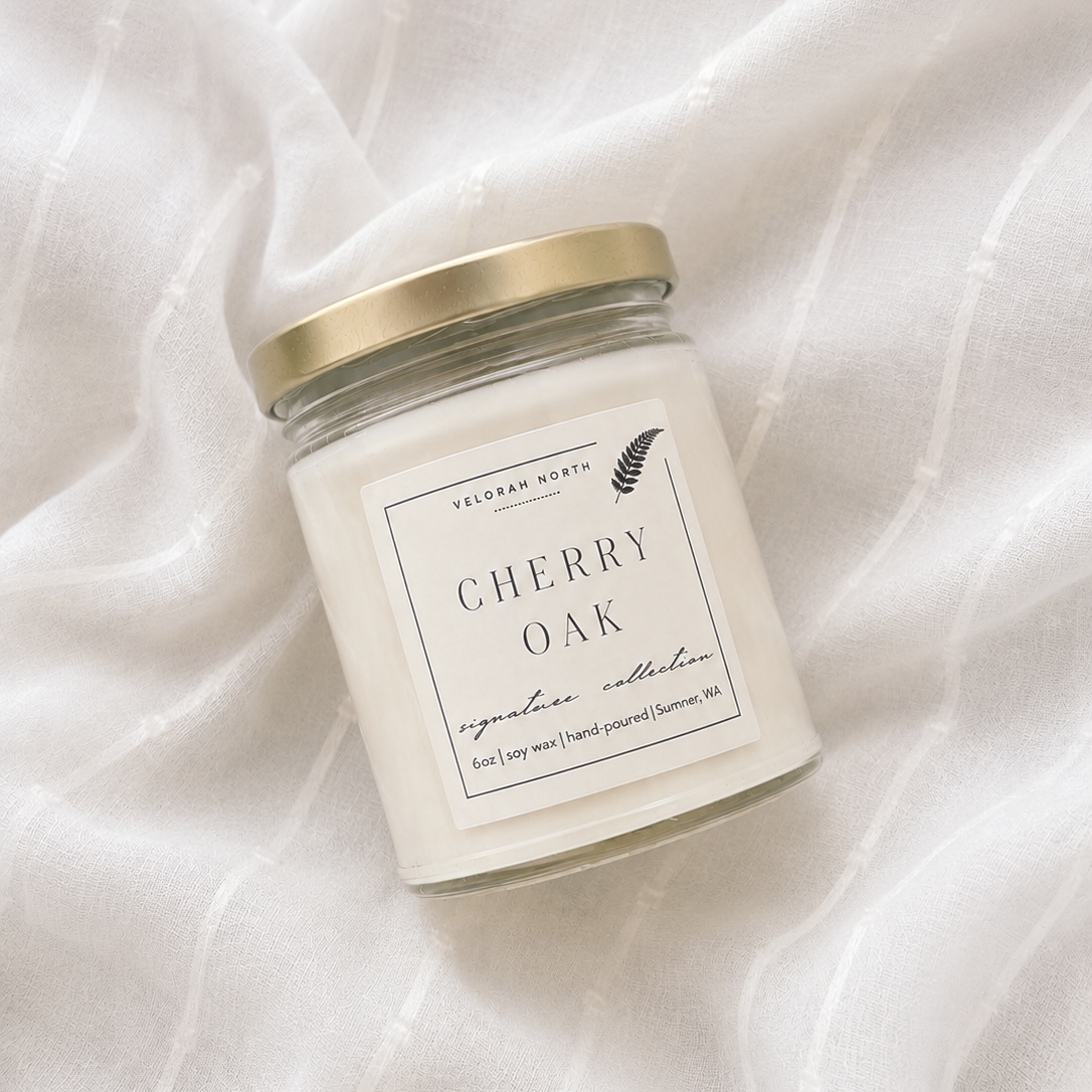 Cherry Oak Candle (6oz)