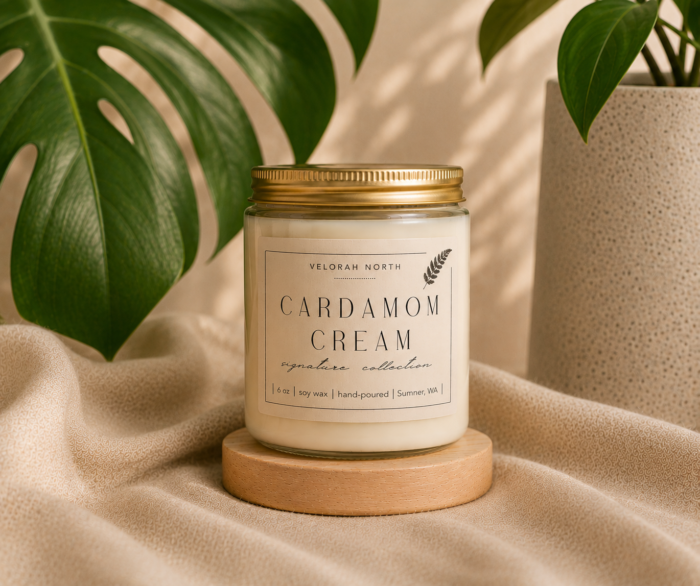 Cardamom Cream Candle (6oz)