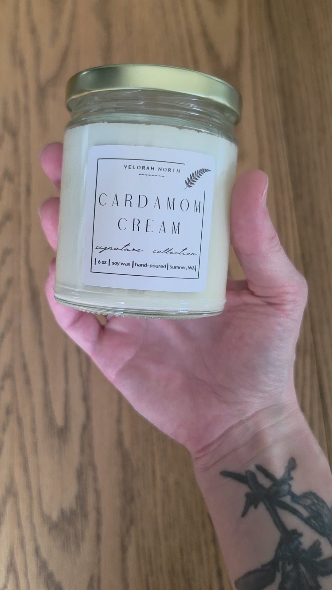 Cardamom Cream Candle (6oz)